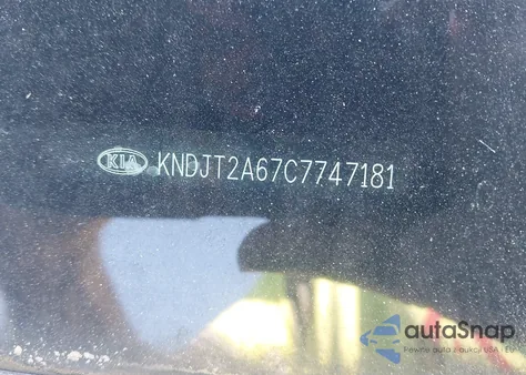 2012 Kia Soul + from USA, damaged, VIN KNDJT2A67C7747181